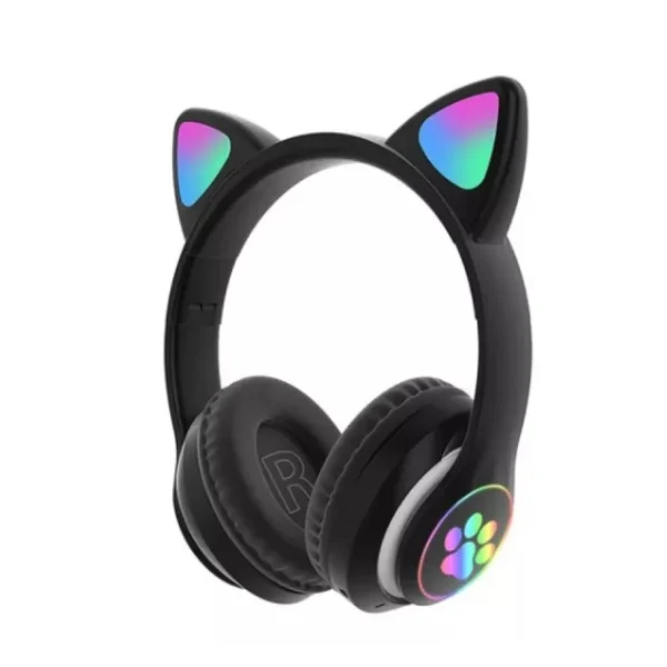 Fone Gatinho Sem Fio Com Led Infantil Gato - Image 6